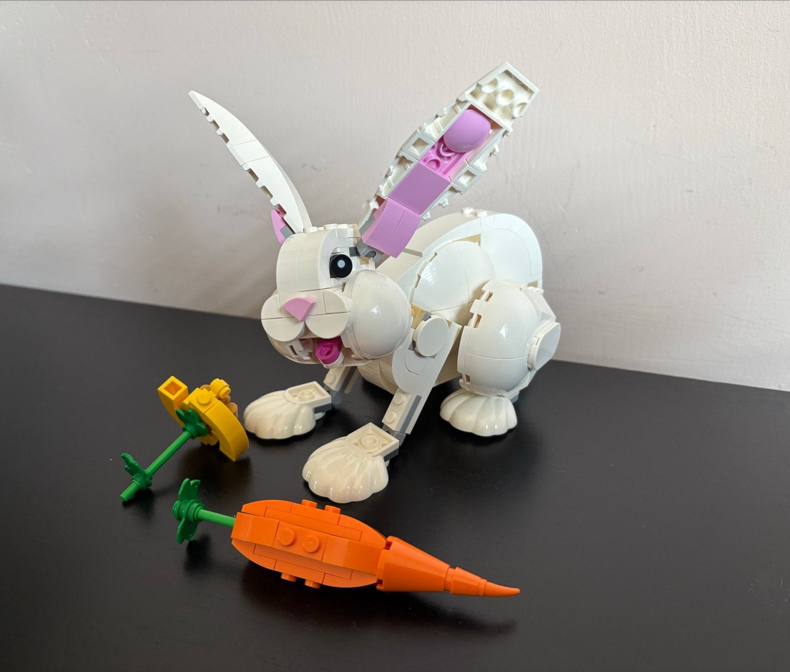 LEGO Creator 3in1 Wit Konijn (31133) - Compleet met instruct, Ophalen of Verzenden, Zo goed als nieuw