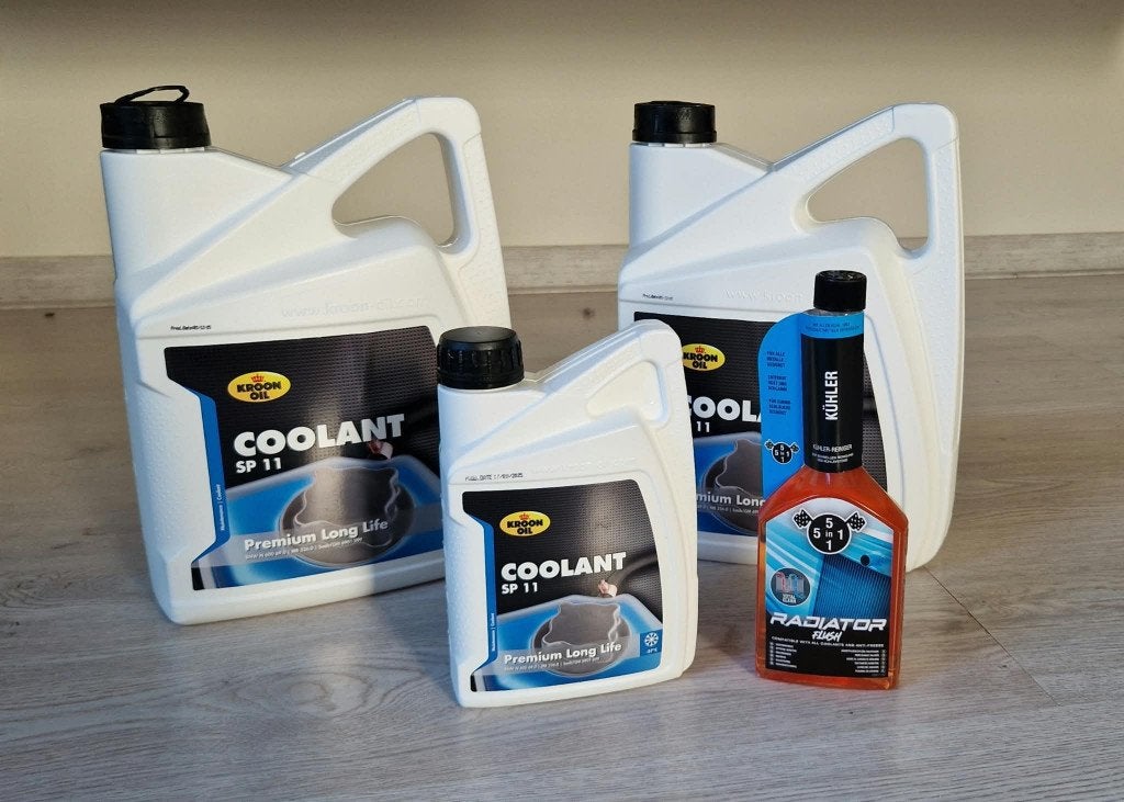 11 Ltr Kroon-Oil SP 11 koelvloeistof + 5 in 1 radiator flush, Auto diversen, Onderhoudsmiddelen, Ophalen