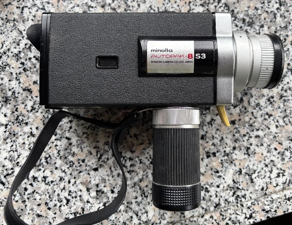 Vintage Minolta Autopak-8 S3 Super 8 filmcamera, Ophalen of Verzenden, 1960 tot 1980, Filmcamera