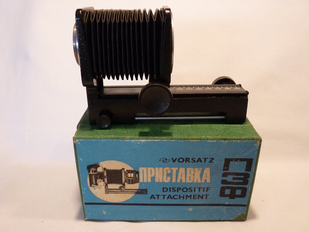 Macro balg Vorsatz Dispositif Attachment, model PZF, 1975, Ophalen of Verzenden, 1960 tot 1980, Fototoestel
