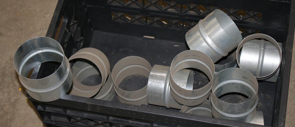Diverse spiralobuis koppelingen, bochten rond 100, Ophalen, Overige materialen, Overige typen, Minder dan 2 meter
