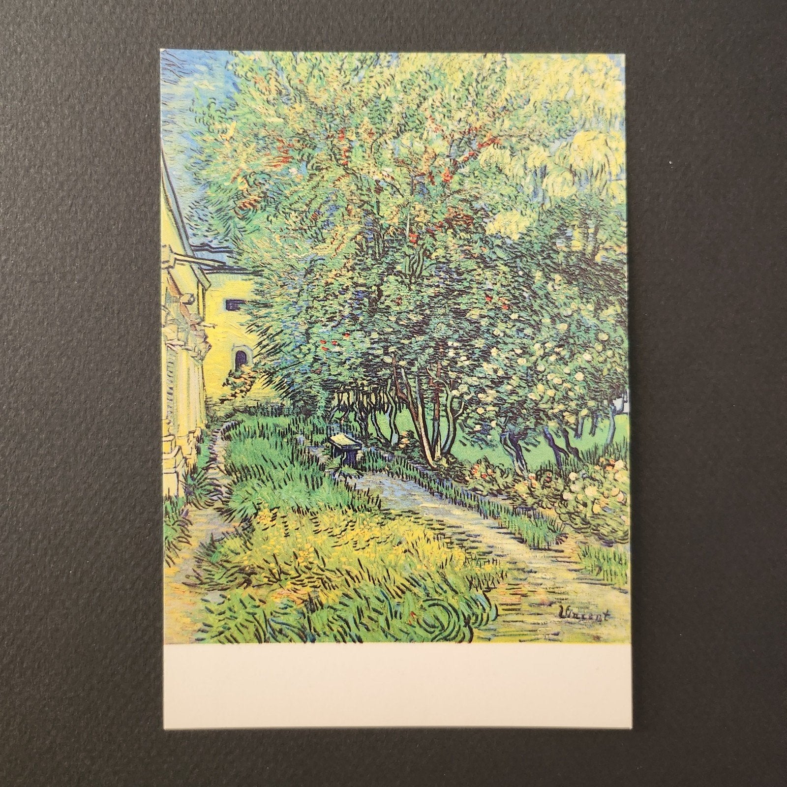 A1 Kunstkaart Vincent van Gogh - Hospitaltuin St. Paul, Verzenden, 1980 tot heden, Ongelopen, Cultuur en Media