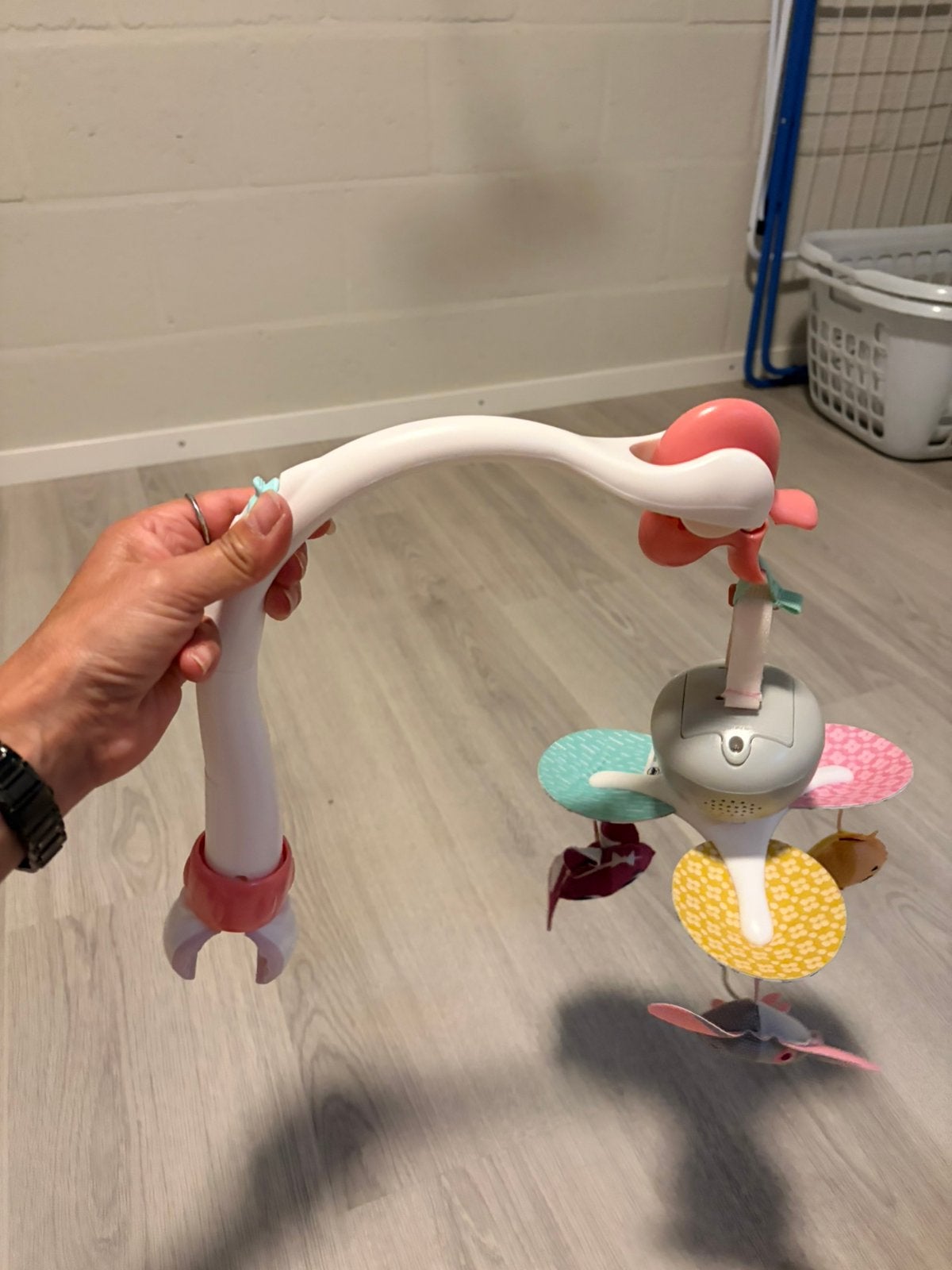 Muziekmobiel box of bedje baby, Ophalen, Zo goed als nieuw, Mobiel