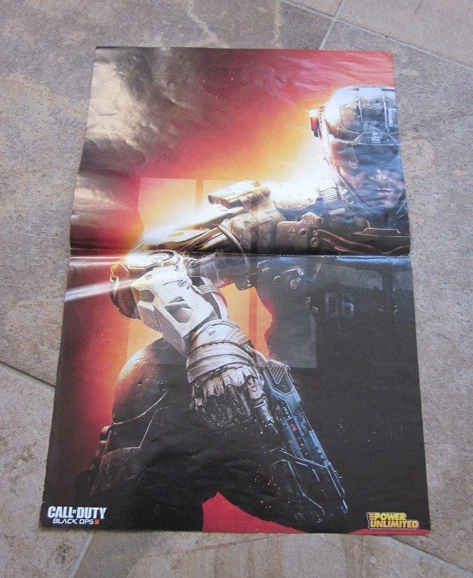 poster call of duty black ops 3 - fall out 4 - 45x30 cm pu +, Ophalen of Verzenden, A1 t/m A3, Overige onderwerpen, Rechthoekig Staand