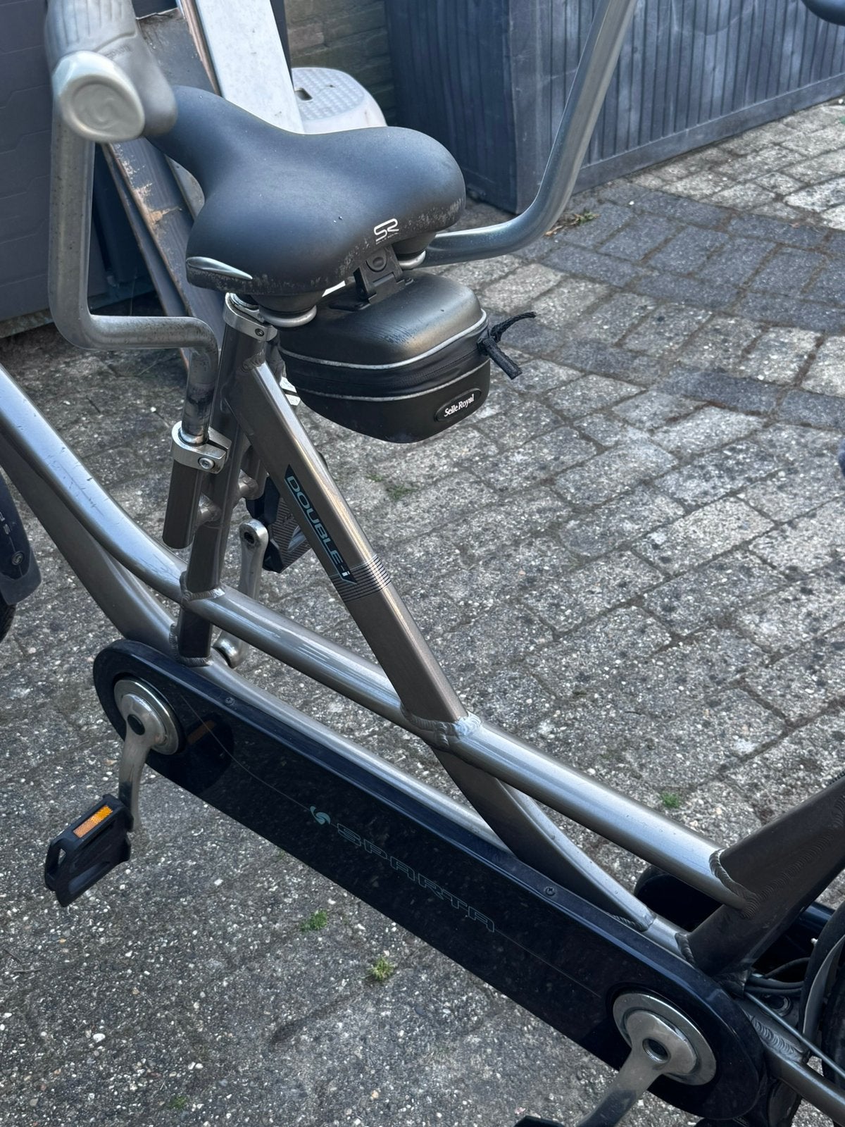 Te koop, elektrische tandem , merk sparta, 55 cm of meer, Ophalen, Zo goed als nieuw, Minder dan 10 versnellingen