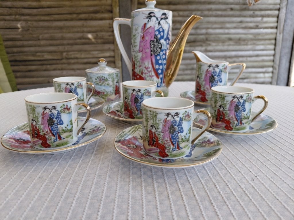 Japans thee servies, porselein, Ophalen of Verzenden