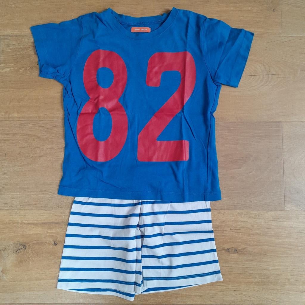 Leuke shortama maat 110-116, Nacht- of Onderkleding, Jongen of Meisje, Ophalen of Verzenden, Zo goed als nieuw