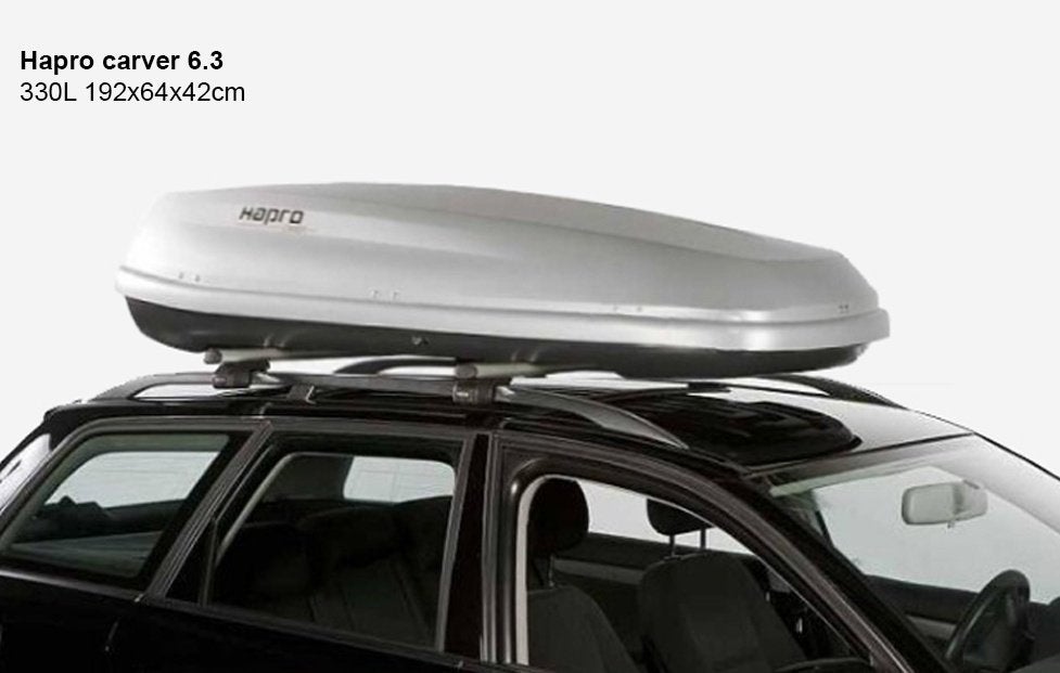 Dakkoffer huren –Hapro carver 330L dakbox voor vakantie, Ophalen, Zo goed als nieuw