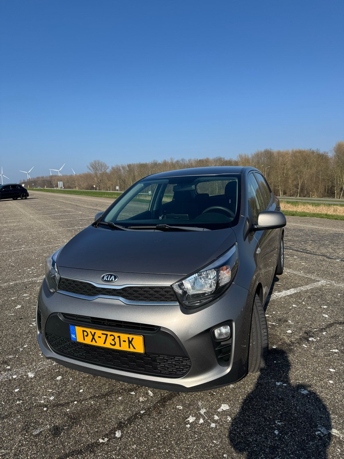 Kia Picanto 1.0 67pk 2017 Grijs |1e eig |Groot ond |Carplay, Auto's, Kia, Voorwielaandrijving, Stof, 4 stoelen, Origineel Nederlands