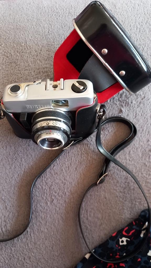 Vintage Beirette analoge camera DDR in originele box, Audio, Tv en Foto, Fotocamera's Analoog, Ophalen of Verzenden, Gebruikt