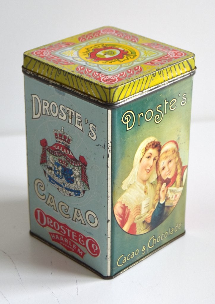 Mooi antiek Droste Cacao & Chocolade blikje, Verzamelen, Blikken, Ophalen of Verzenden, Gebruikt, Overige, Droste