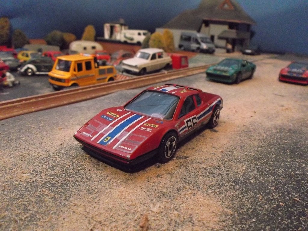 1:43 Ferrari BB 512 Cup - Bburago startnummer 66, Hobby en Vrije tijd, Modelauto's | 1:43, Ophalen of Verzenden, Gebruikt, Auto