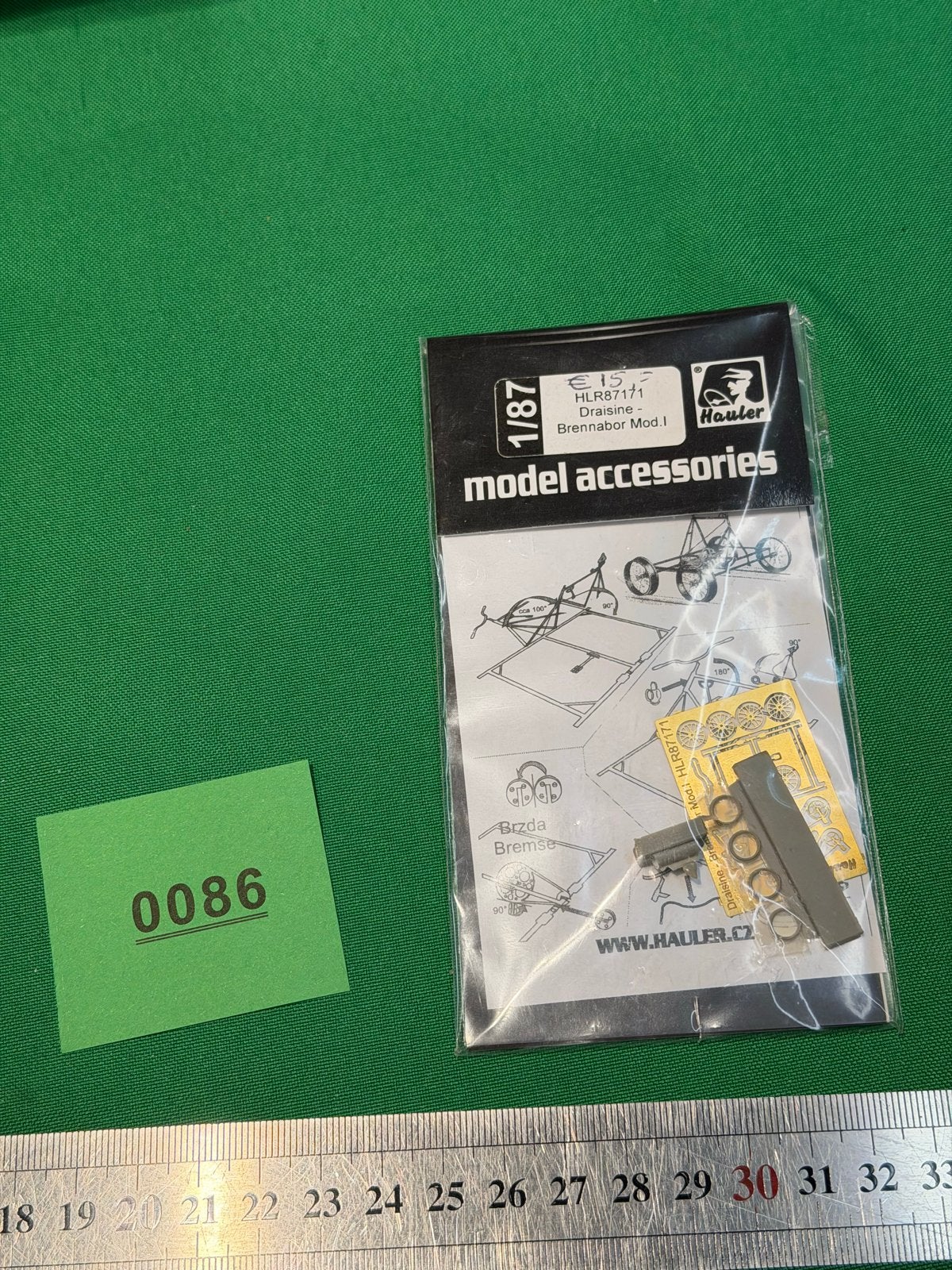 Hauler HLR87171 Draisin Brennabor Mod.I Model Accessoires, Ophalen of Verzenden, Nieuw, 1:144 of kleiner
