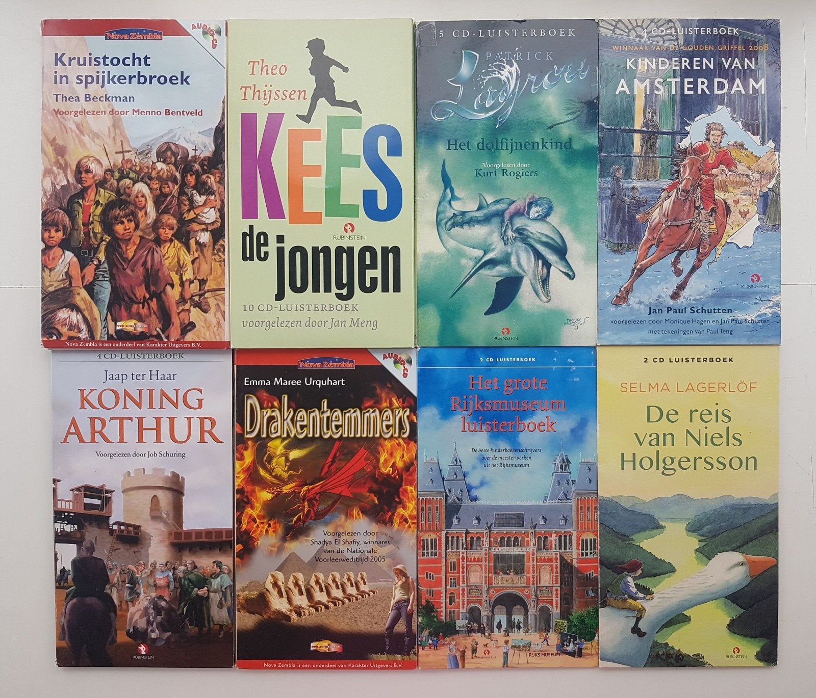 8x Luisterboek: Avonturen, Kruistocht, Arthur, Holgersson, Ophalen of Verzenden, Thea Beckman, Cd, Kind