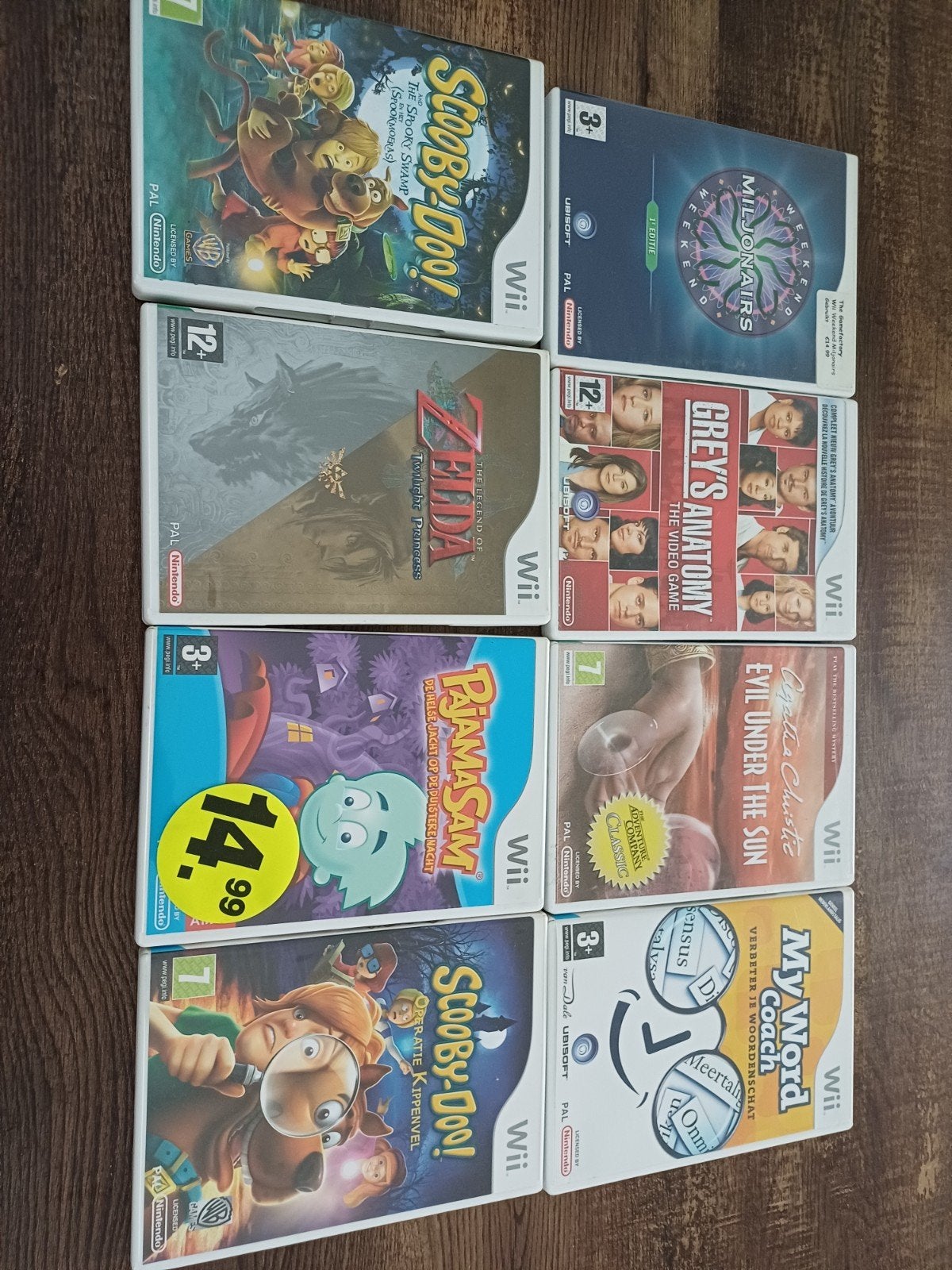 Wii Games Bundel: Scooby-Doo, Zelda, Grey's Anatomy & meer, Spelcomputers en Games, Avontuur en Actie, Gebruikt, 1 speler, Ophalen of Verzenden