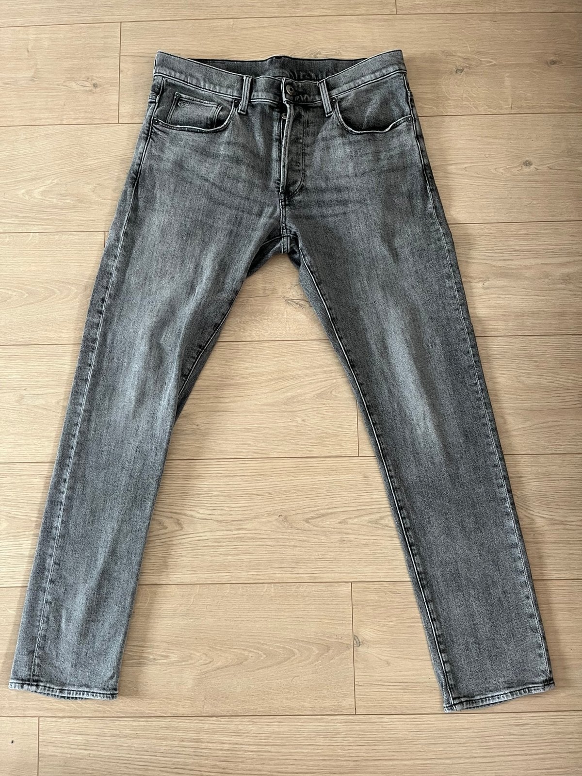 G- star 3301 broek jeans slim Z.G.A.N W33 L32, Ophalen of Verzenden, Zo goed als nieuw, Grijs, W33 - W34 (confectie 48/50)