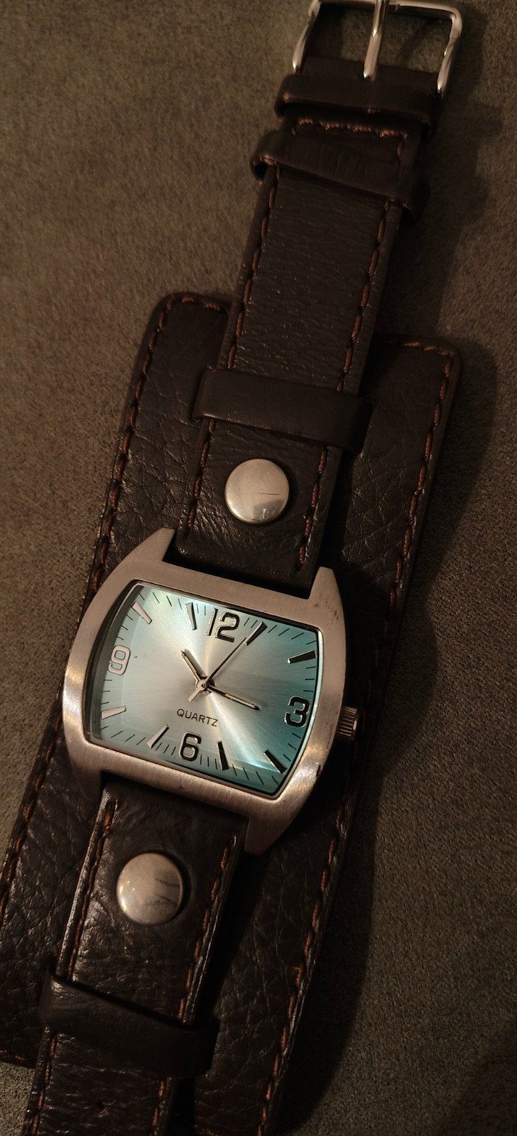 Quartz horloge, Ophalen of Verzenden, Leer, Overige merken