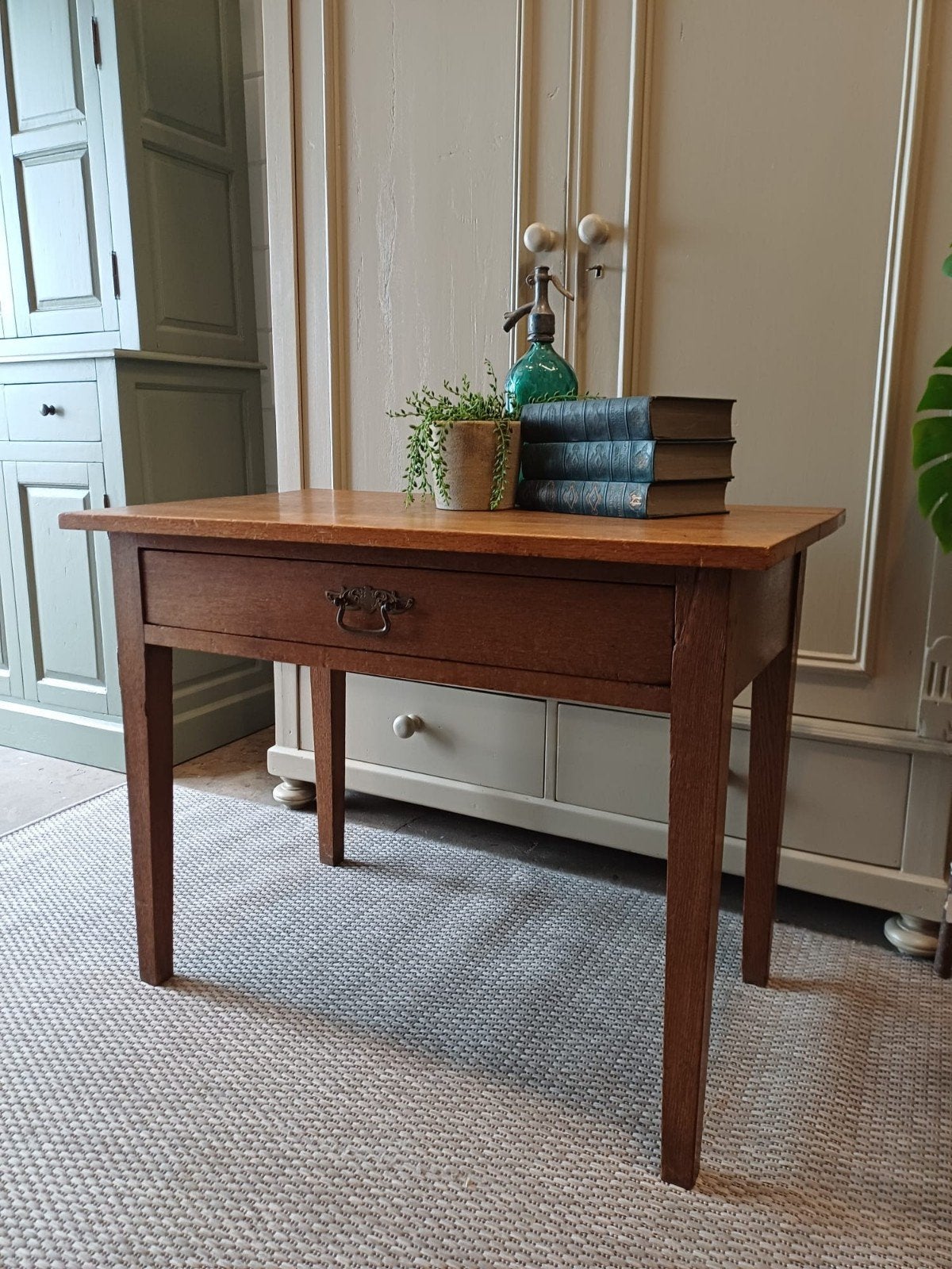 Antiek/Vintage eiken jaren '20 tafeltje, Ophalen
