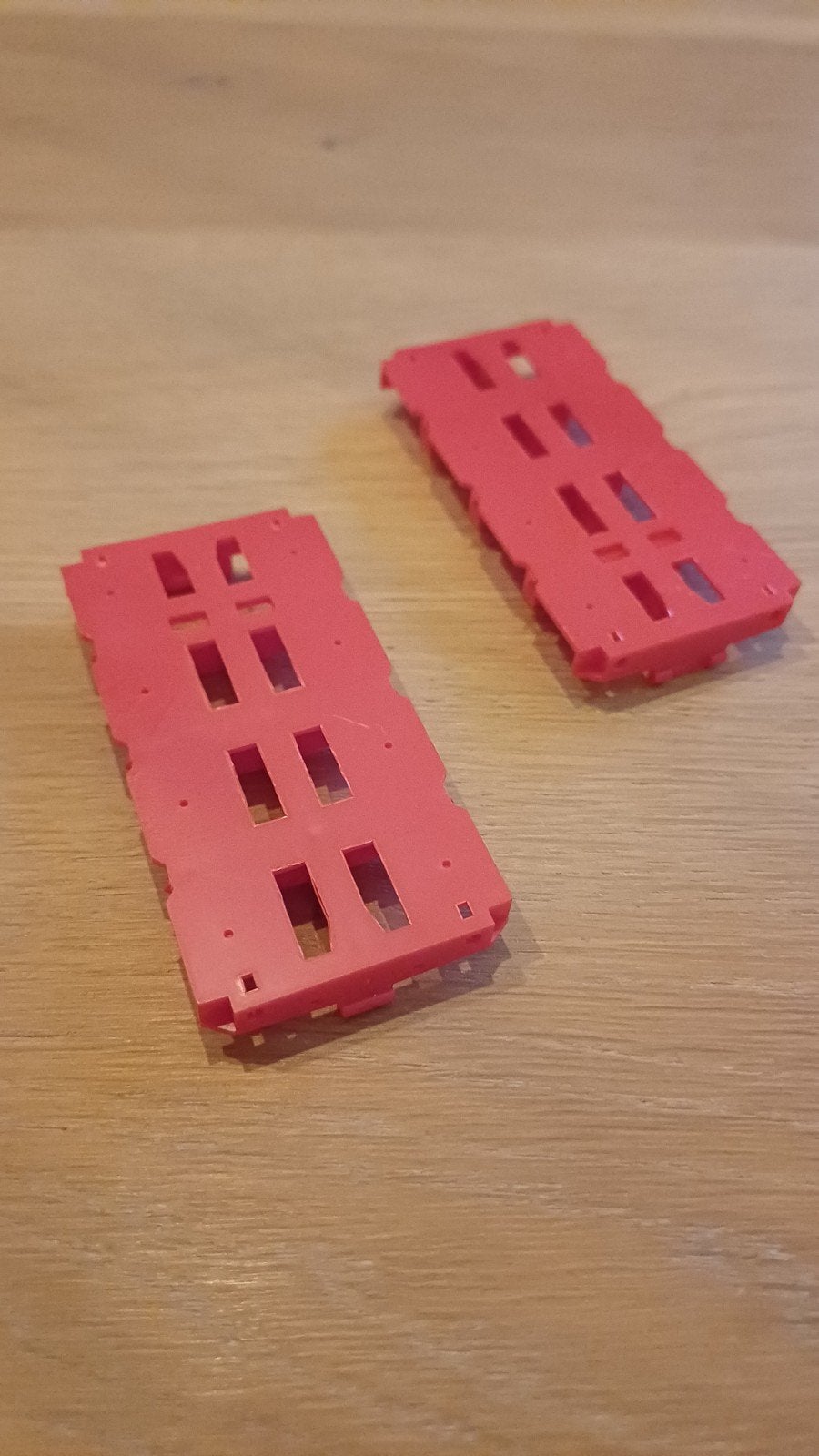 Herpa 2 rode Goldhofer THP delen voor 4 aslijnen, Ophalen of Verzenden, Nieuw, Bus of Vrachtwagen, Herpa