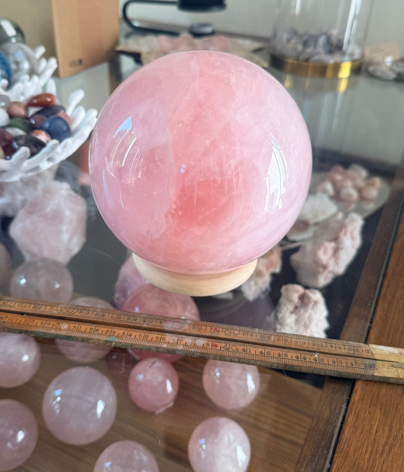Prachtige rozenkwarts sphere XL |   4kg   |   Nú €333,33, Ophalen of Verzenden, Mineraal