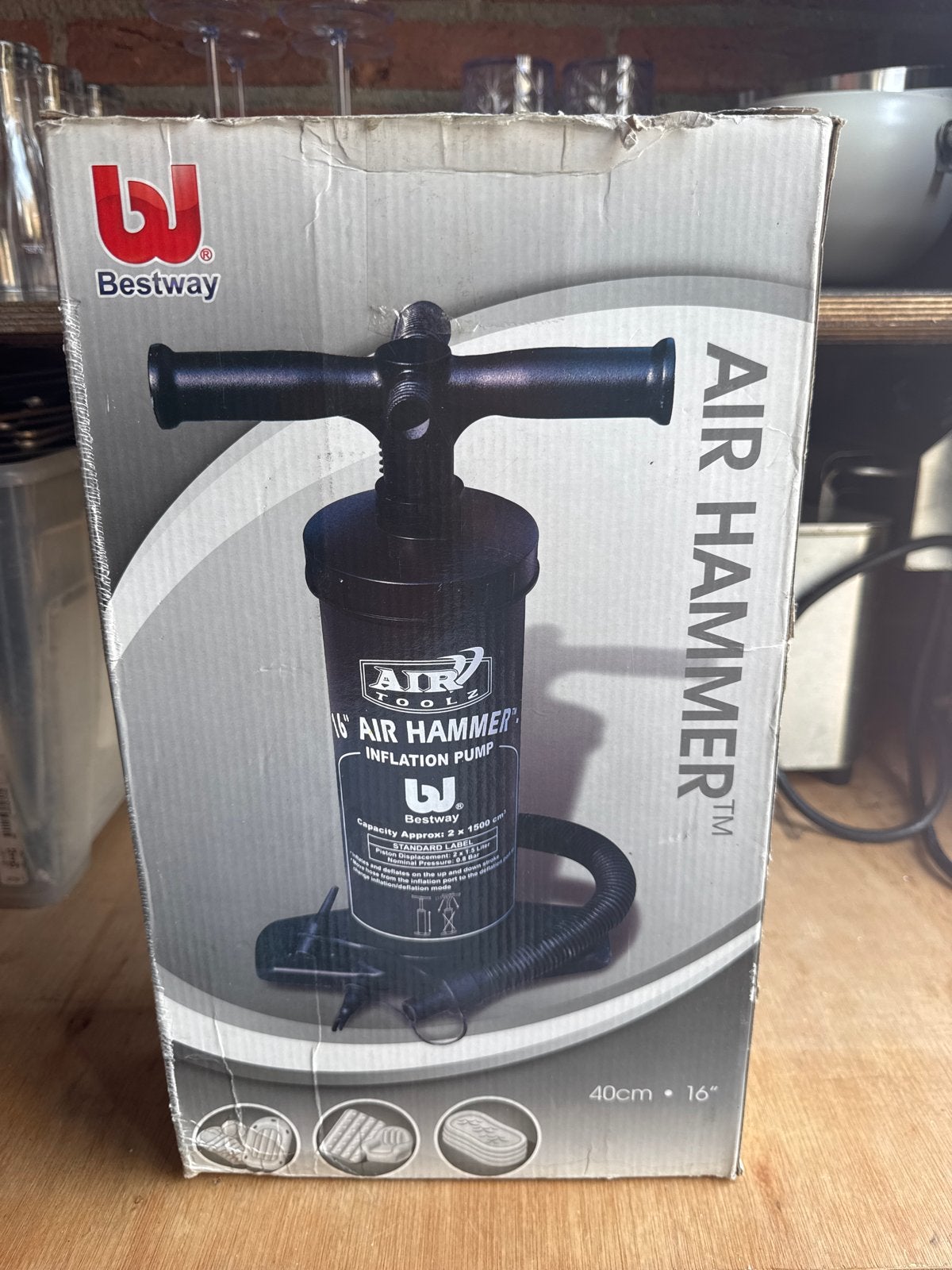 Bestway Air Hammer 16" Opblaaspomp - Nieuw in doos, Ophalen, Nieuw