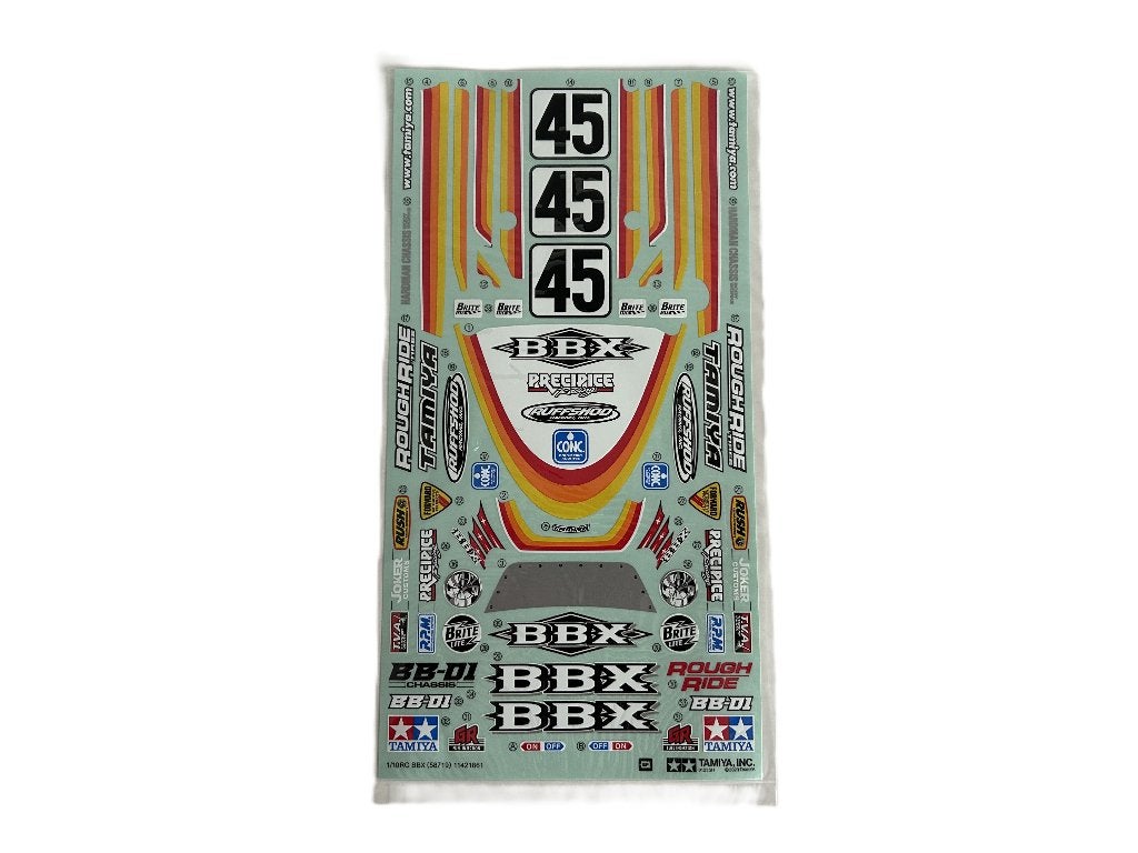 Tamiya sticker BBX BB-01 58719 T11421861, Ophalen of Verzenden, Nieuw, Auto offroad