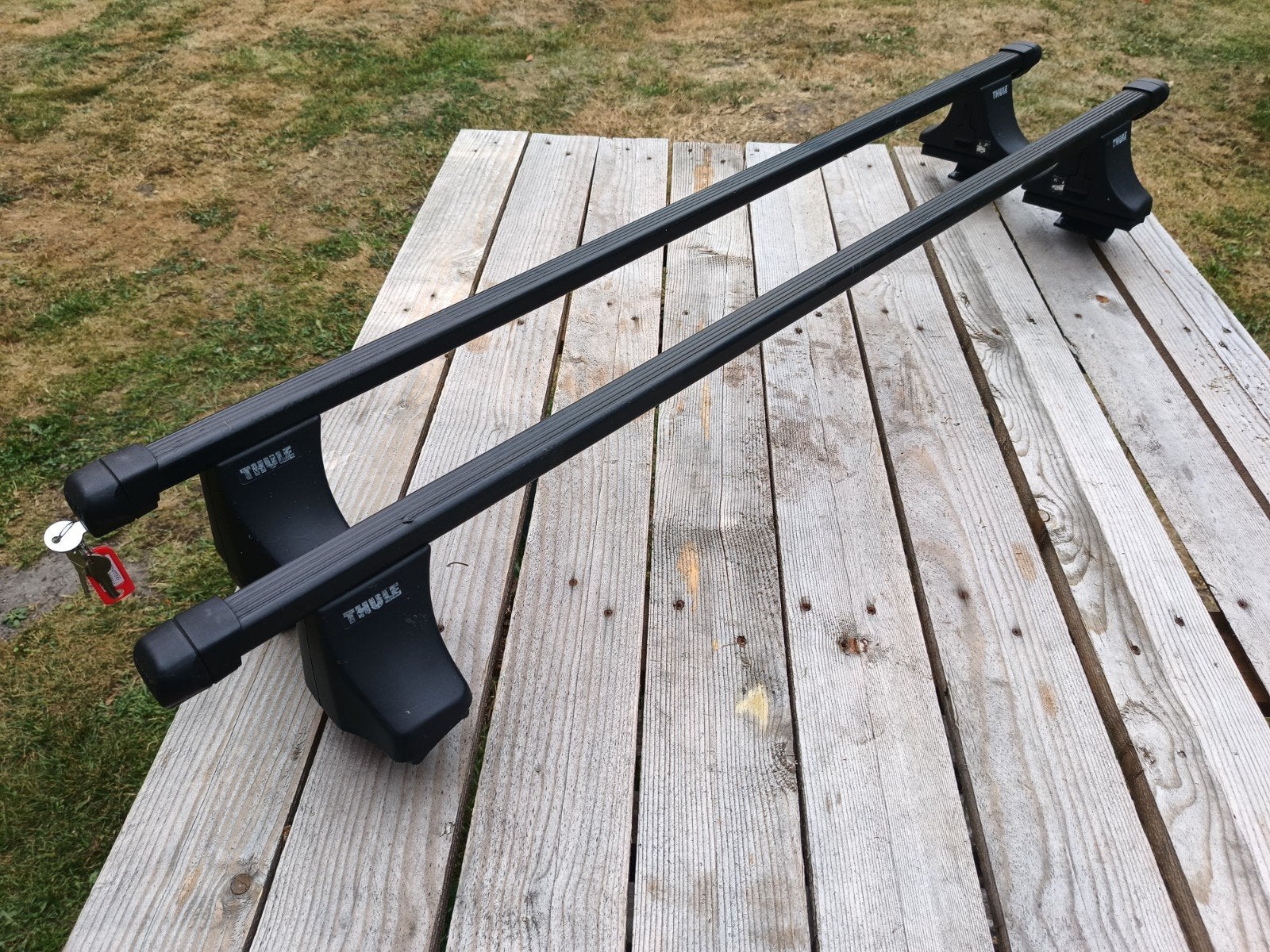 Thule dakdragers met sleutels voor BMW e46, type 3, Ophalen, Gebruikt