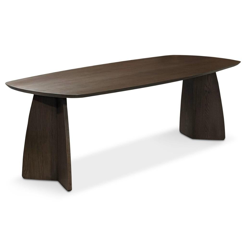 Foto 5 van Japandi tafel deens ovaal eiken bruin 210 240cm