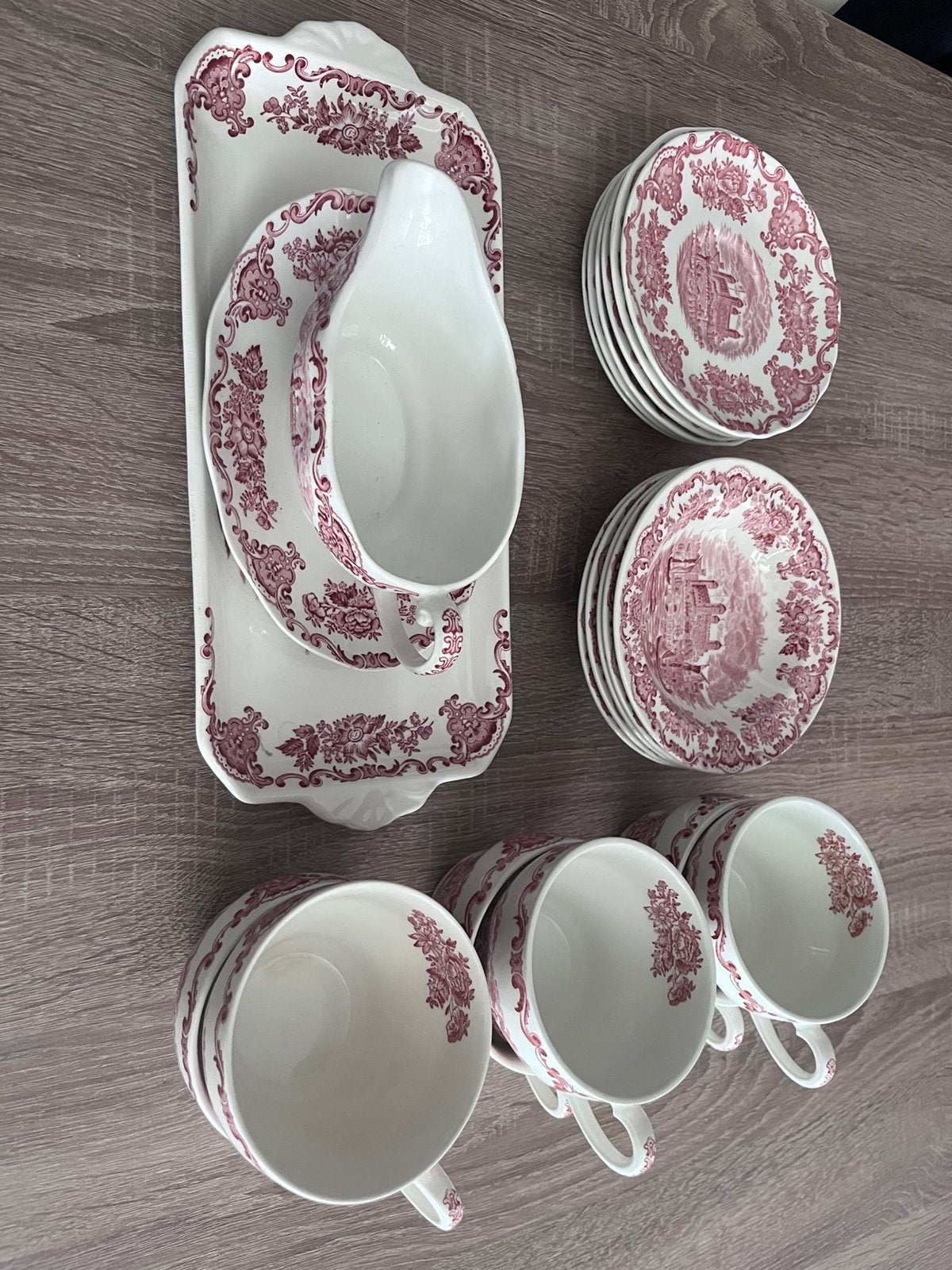 Servies rood unicorn tableware, Ophalen