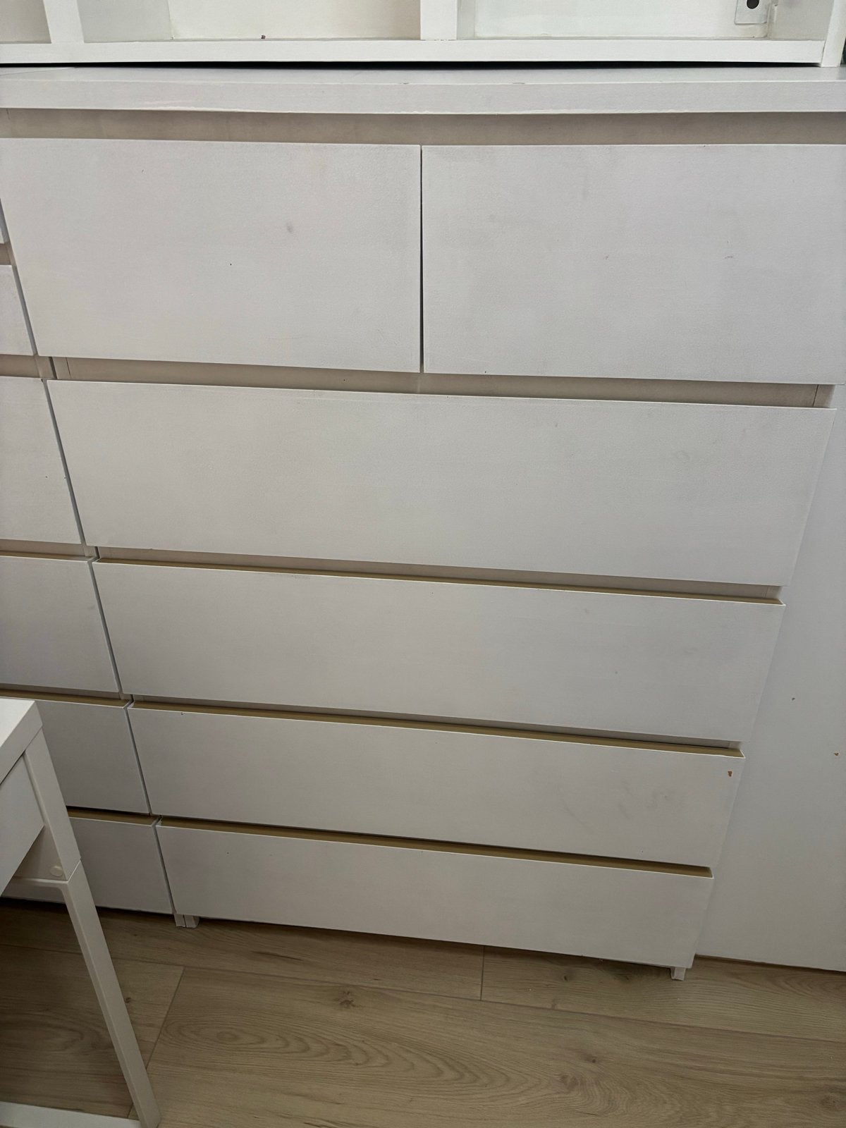 Malm kast - geverfd, kan nog prima een ronde mee, 5 laden of meer, Ophalen, Gebruikt