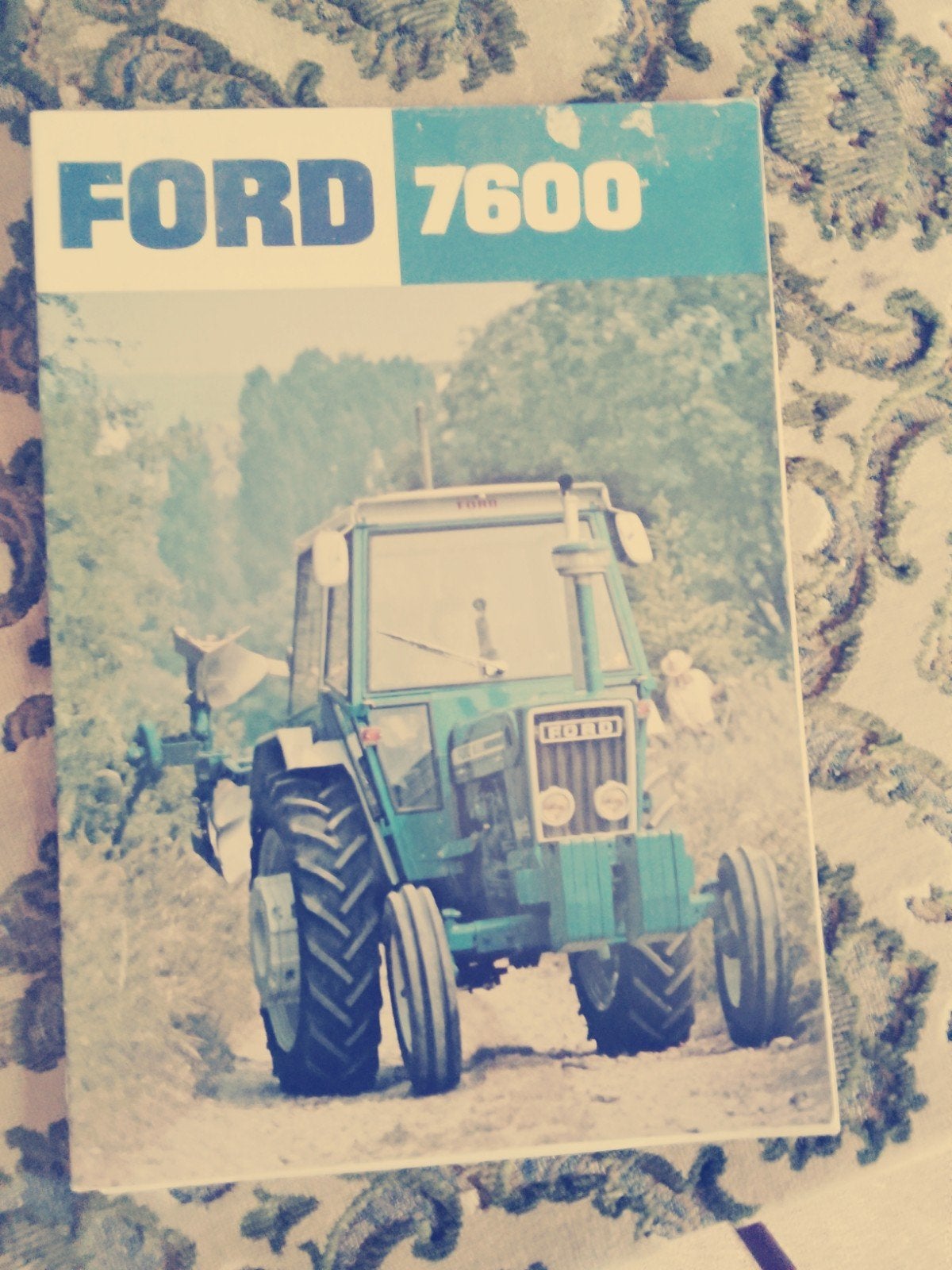 Folder van Ford 7600 tractor, Ophalen of Verzenden, Gelezen, Ford, Ford Motor Company