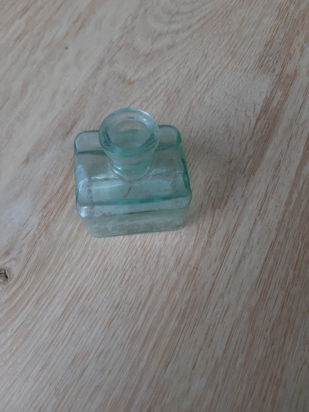inktpotje van groen glas, Ophalen of Verzenden, Gebruikt