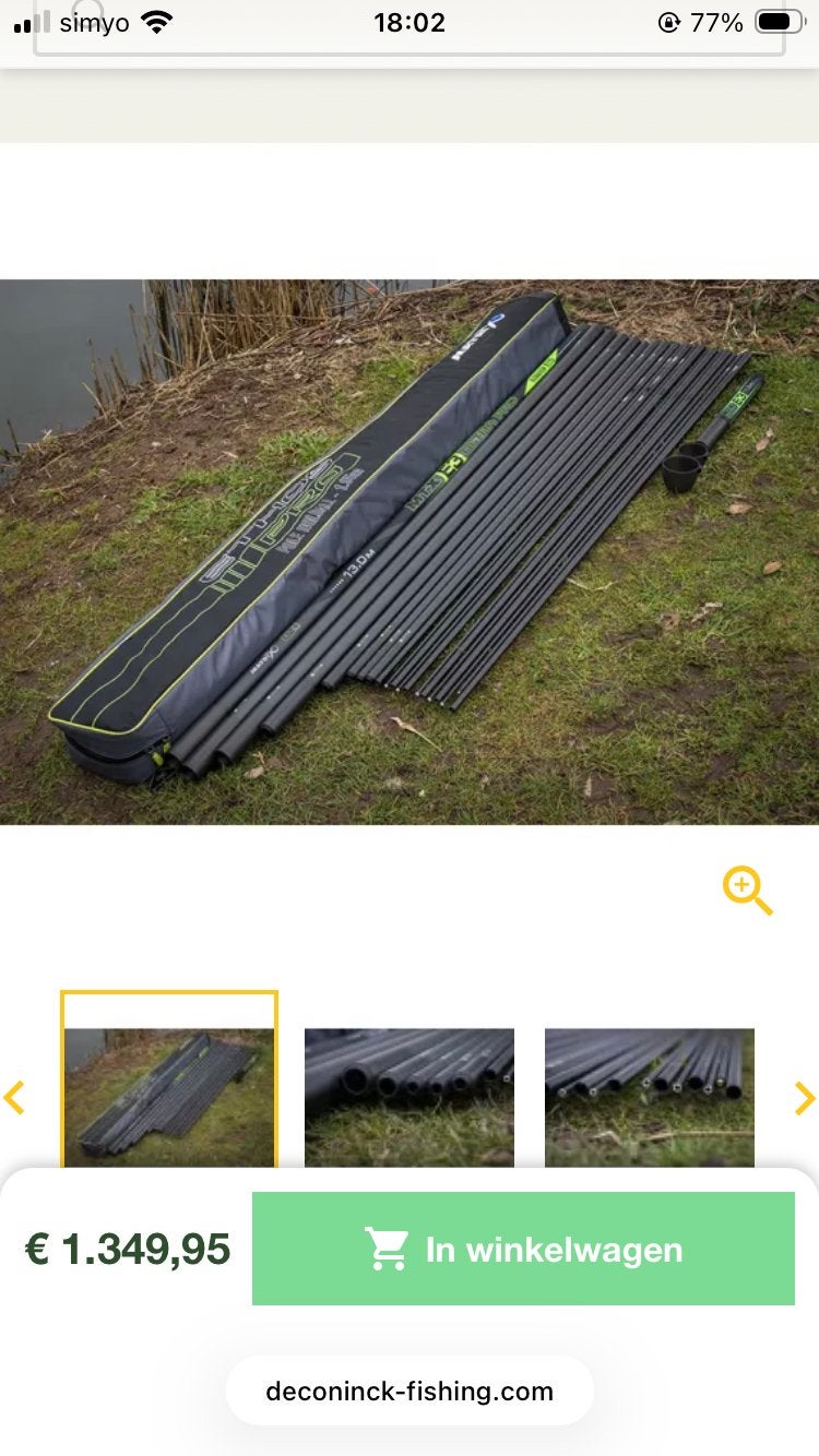 Matrix MTX E3 Pole 13mtr Pro Pack - Zo goed als nieuw, Ophalen of Verzenden, Zo goed als nieuw, Vaste hengel