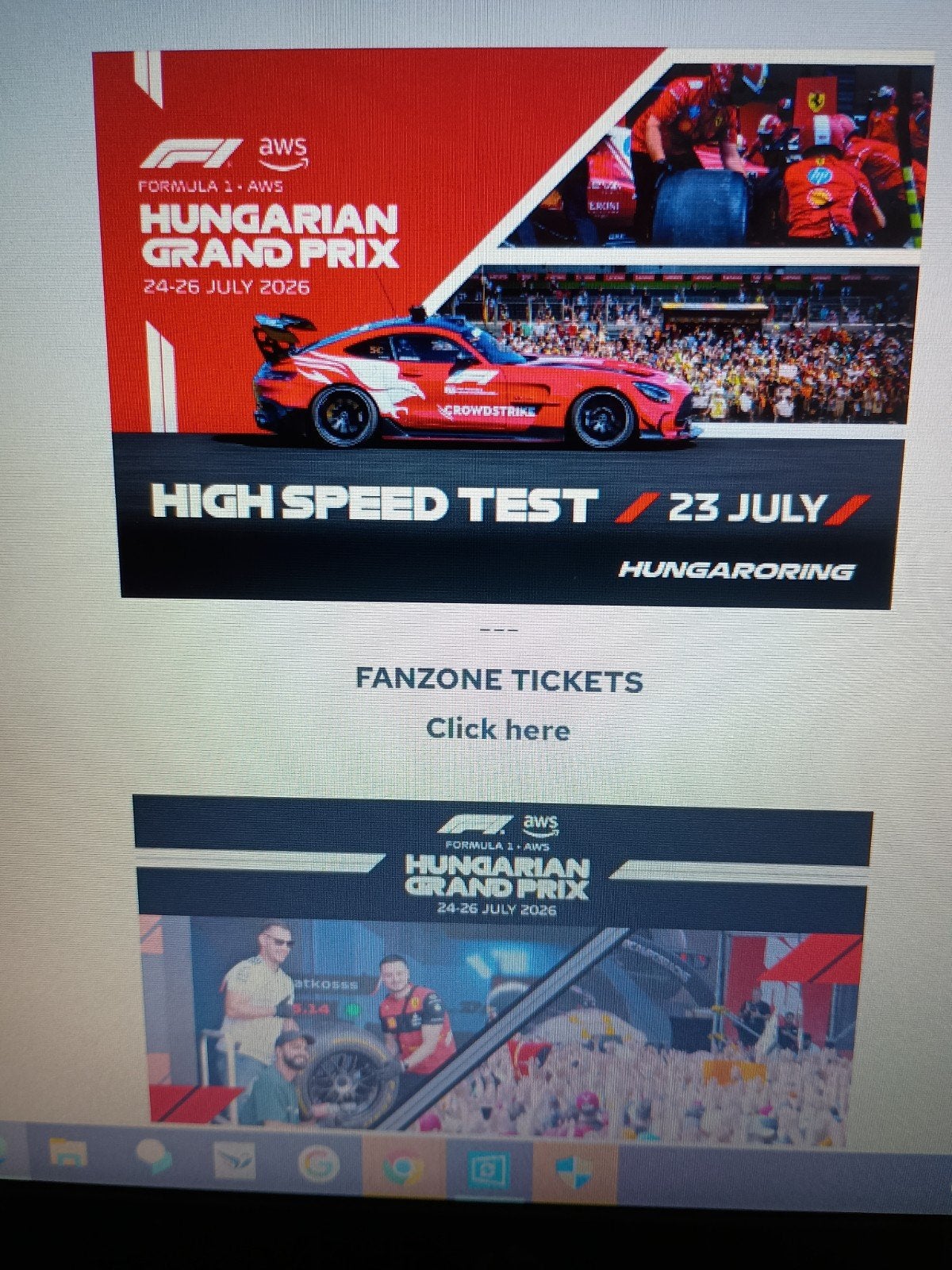 Exclusieve pitlane kaarten voor de Formule 1 van Hongarije, Drie personen of meer