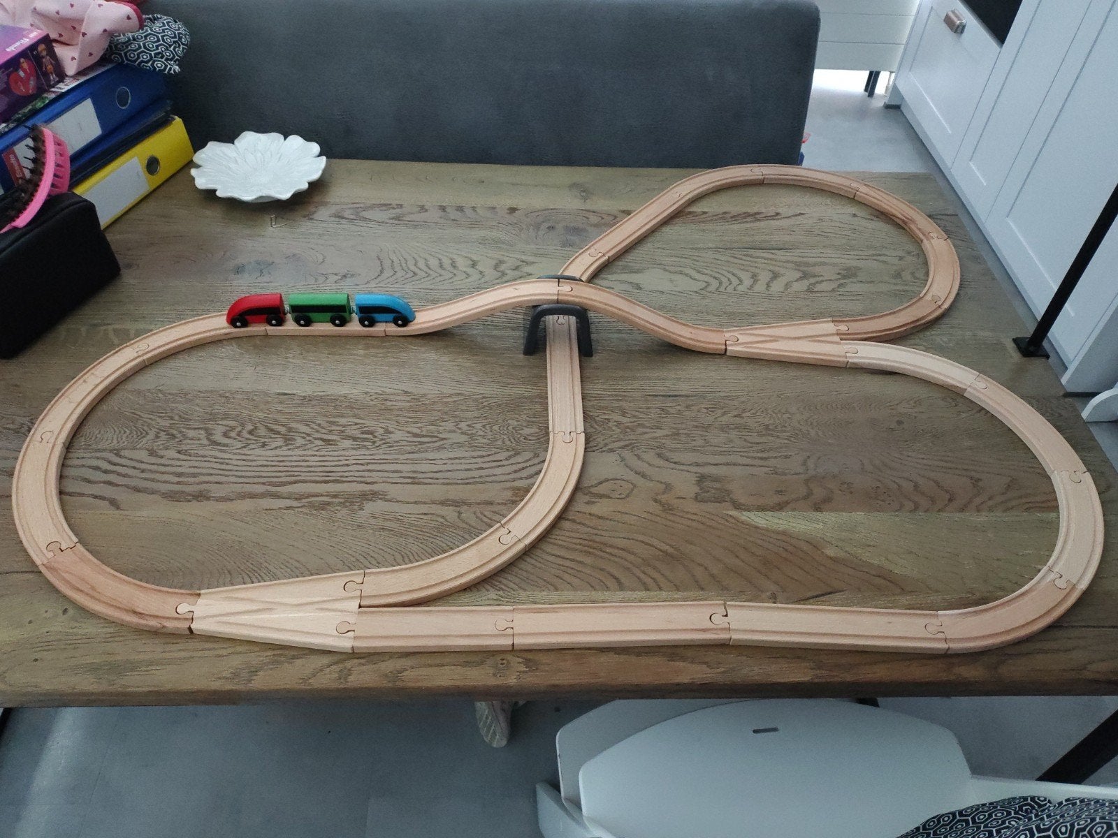 IKEA treinbaan met uitbreiding - Nieuwstaat, Kinderen en Baby's, Ophalen, Zo goed als nieuw
