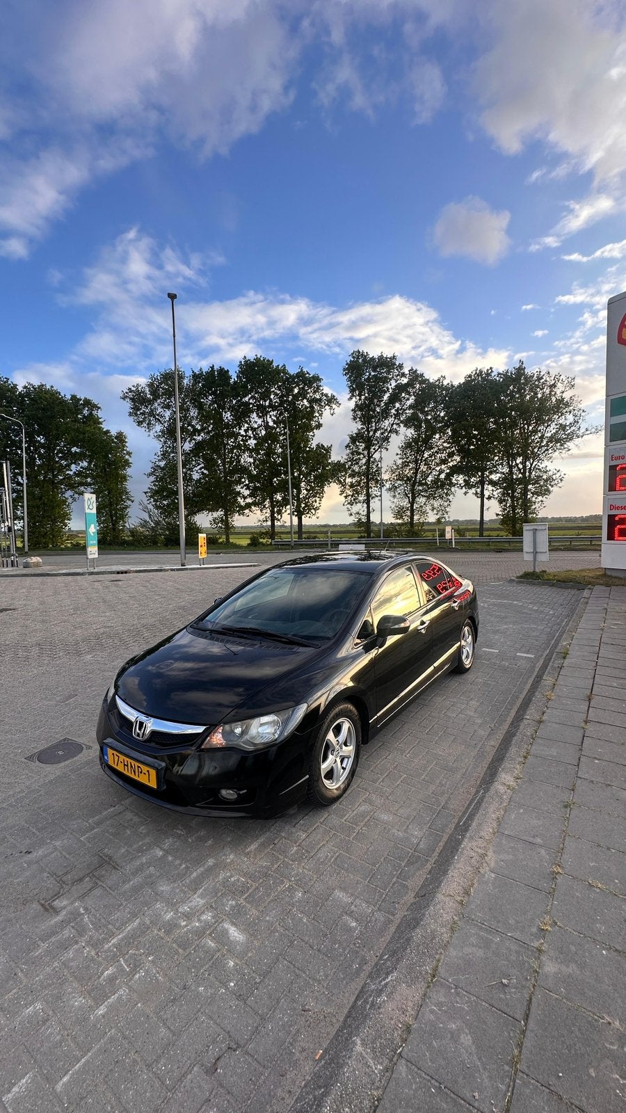 Honda Civic Hybrid Automaat Rijdt Prima, Auto's, Honda, Zwart, Zwart, Origineel Nederlands, 22 km/l