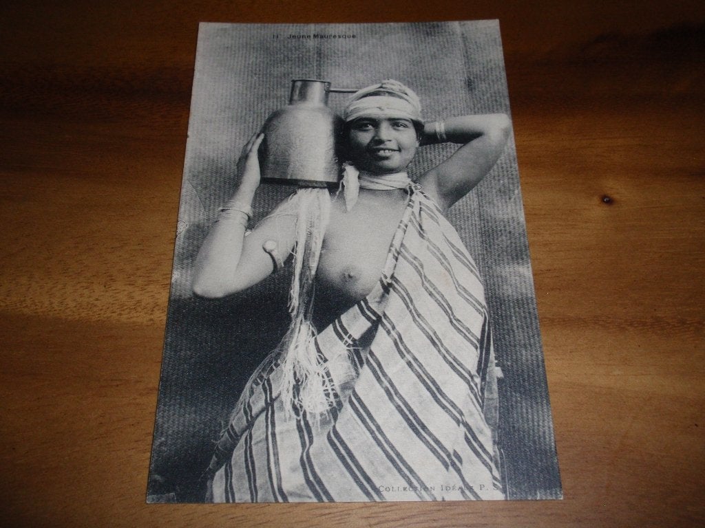 Afrika  Mauresque  Kruik Jonge Moorse Vrouw Naakt Etnografie, Verzenden, Voor 1920, Ongelopen, Cultuur en Media
