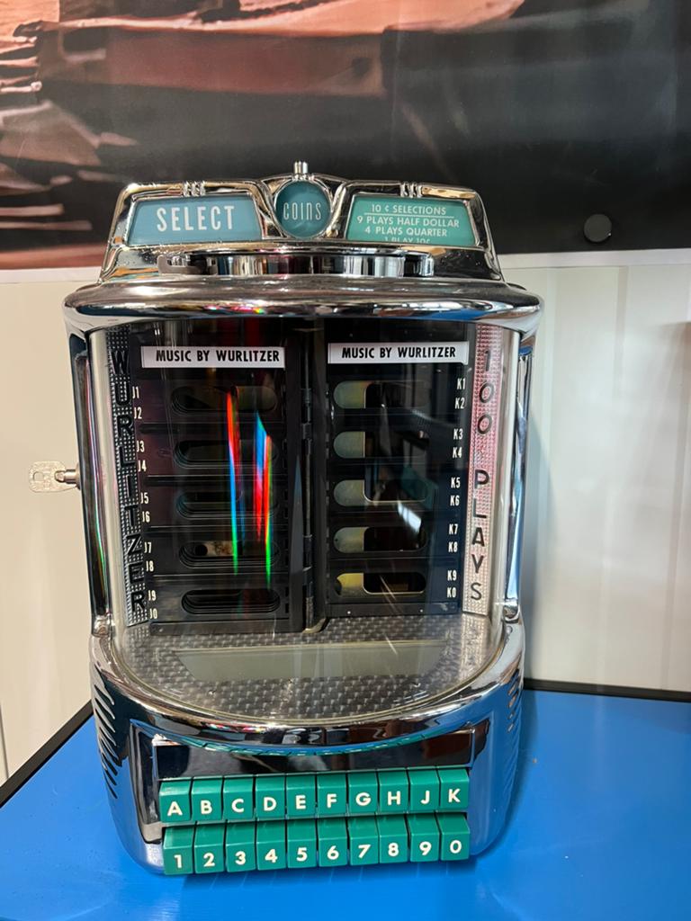 Wurlitzer 5200 wallbox, Verzamelen, Automaten | Jukeboxen, Ophalen of Verzenden, Zo goed als nieuw, 1950 tot 1960, Wurlitzer