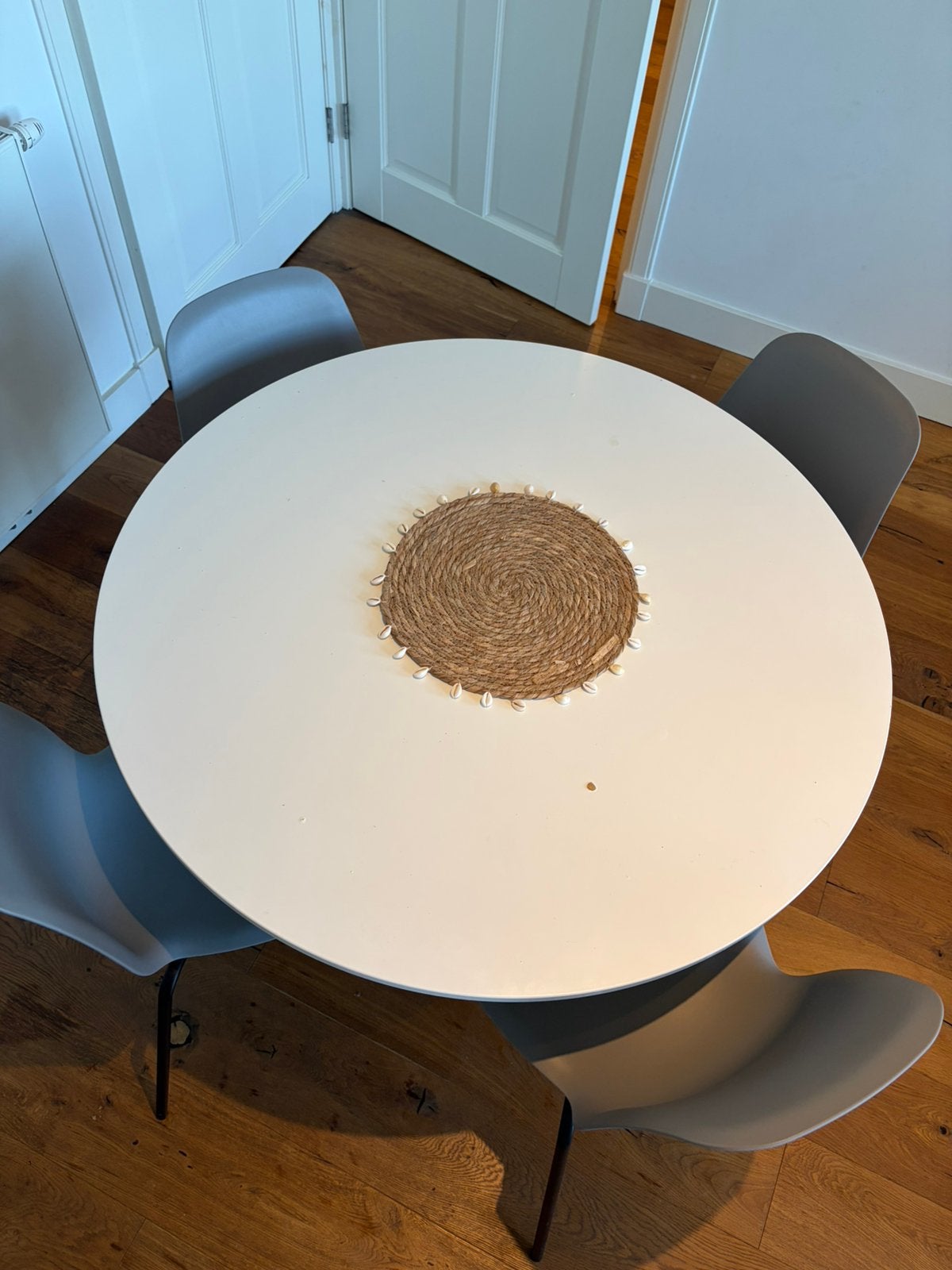 IKEA DOCKSTA ronde eettafel – wit, Ø 103 cm, Ophalen, Gebruikt