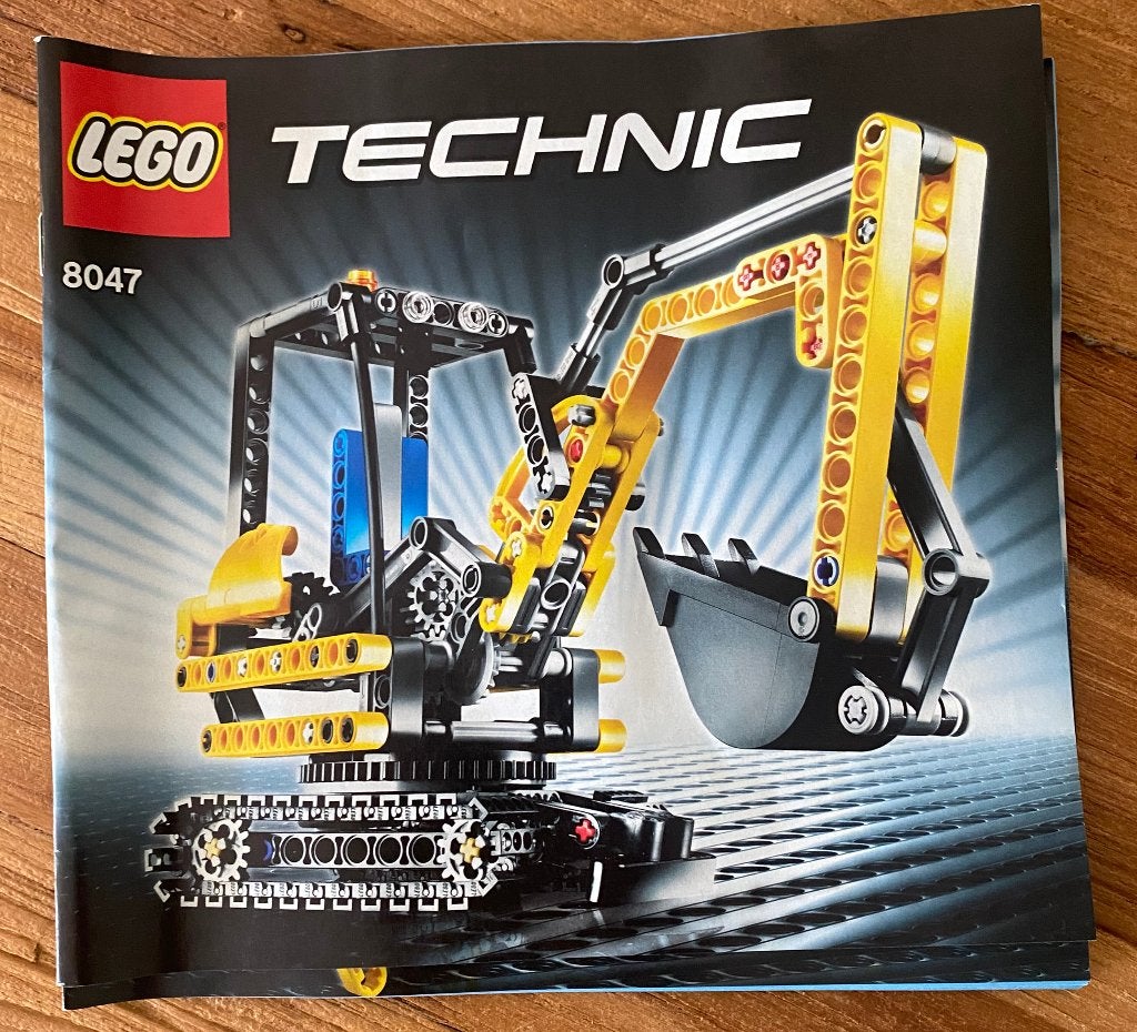 LEGO - 8047 - Technic Compact Excavator, Gebruikt, Lego, Compleet, Ophalen of Verzenden