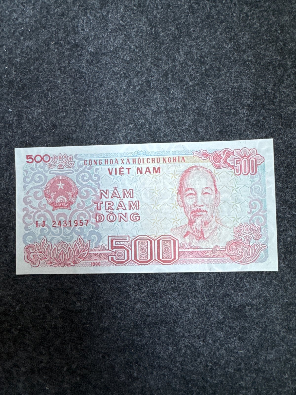Vietnamees 500 Dong biljet (1988) - Ho Chi Minh, Ophalen of Verzenden, Zuidoost-Azië, Los biljet