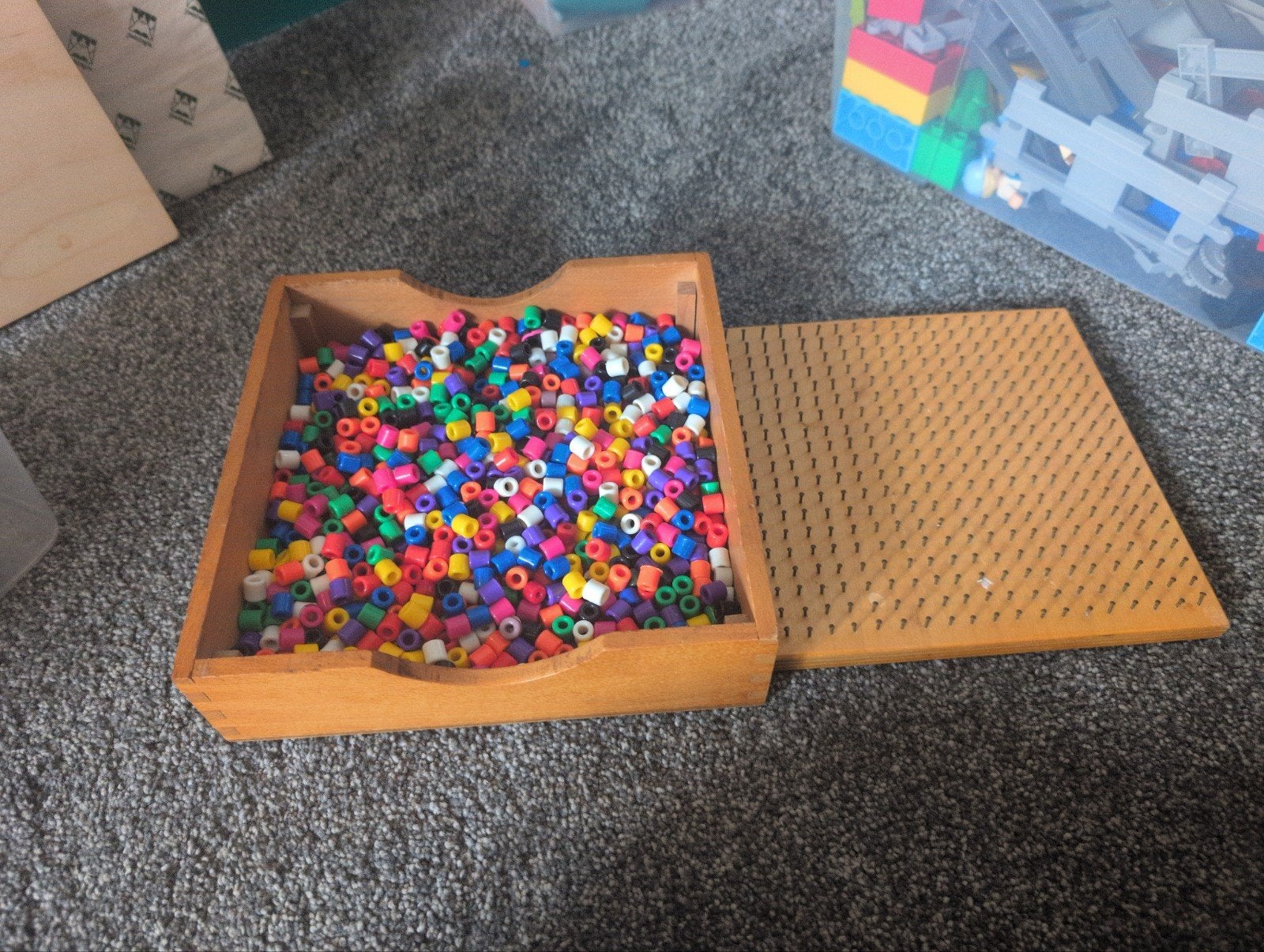 Kralenplank Rolf met nieuwe inhoud!, Kinderen en Baby's, Ophalen of Verzenden, Zo goed als nieuw, Knutselen