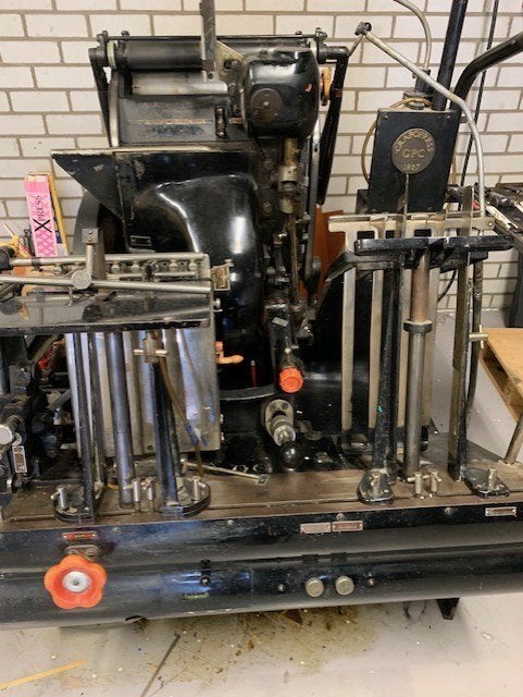 letterpress degel, Antiek en Kunst, Ophalen