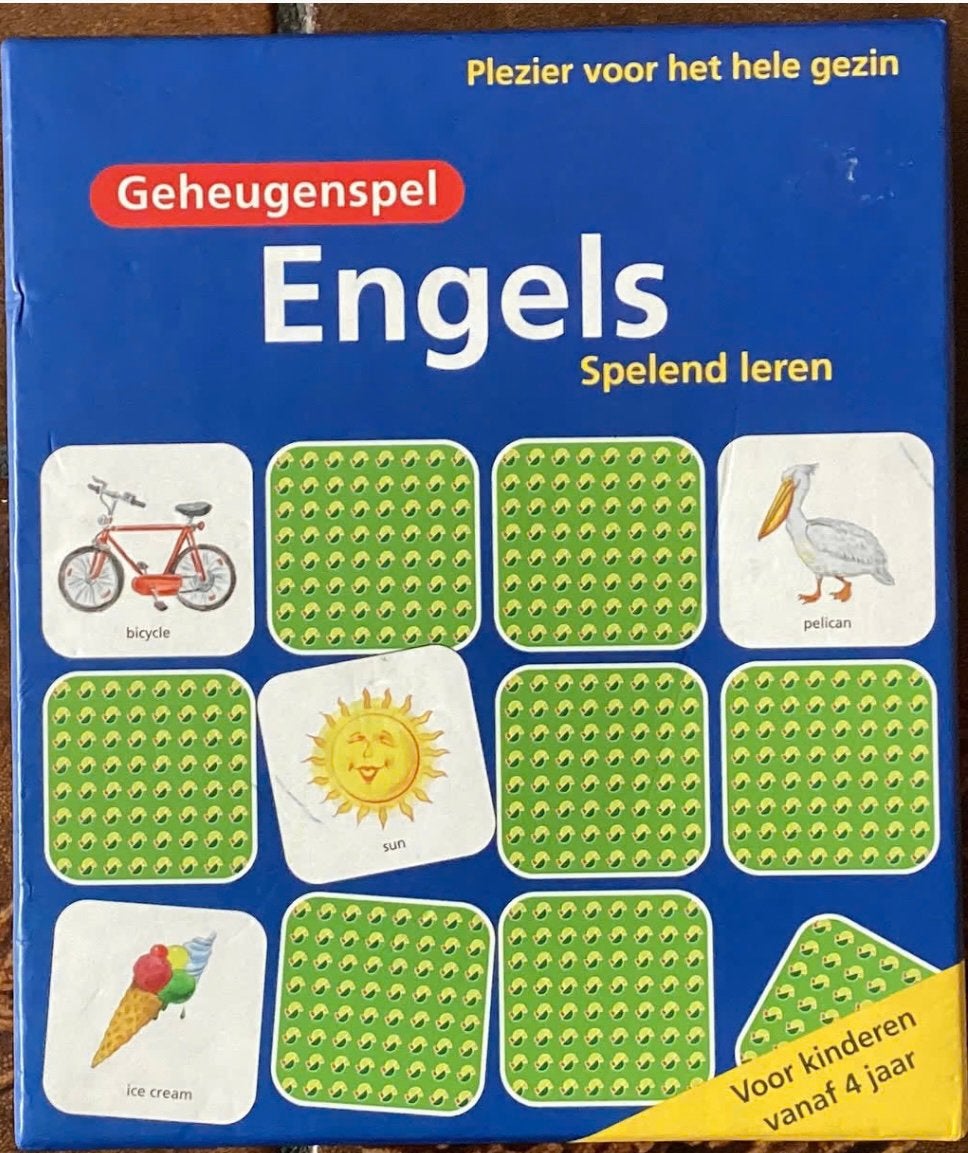 Memory, de spelklassieker om Engels te leren vanaf 4 jaar, Ophalen of Verzenden, Zo goed als nieuw