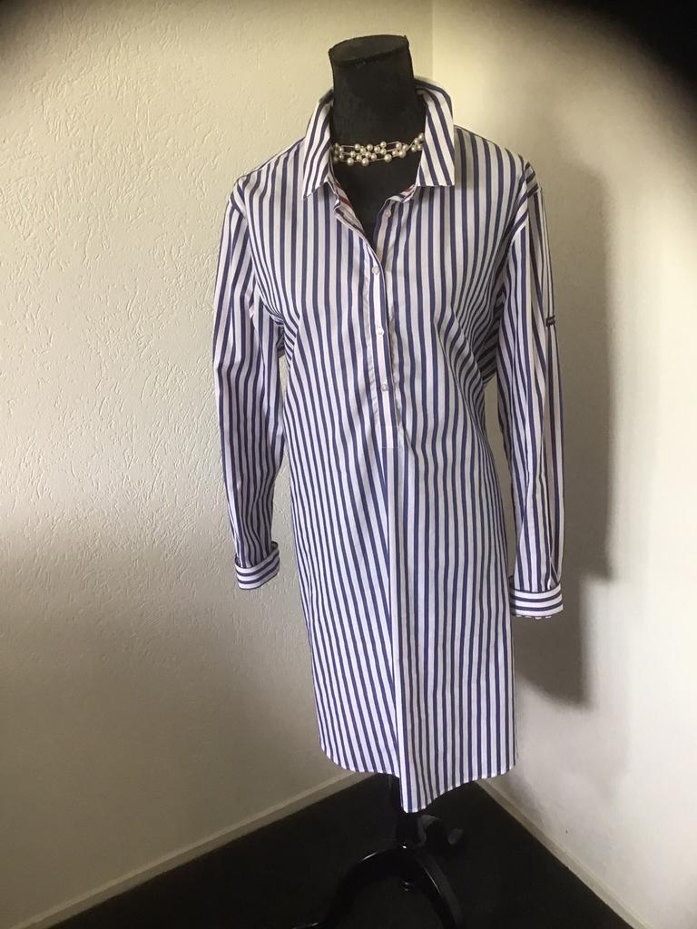 NIEUW JURKJE VAN SAINT JAMES BLAUW/WIT MAAT  46, Kleding | Dames, Ophalen of Verzenden, Nieuw, Blauw, Knielengte