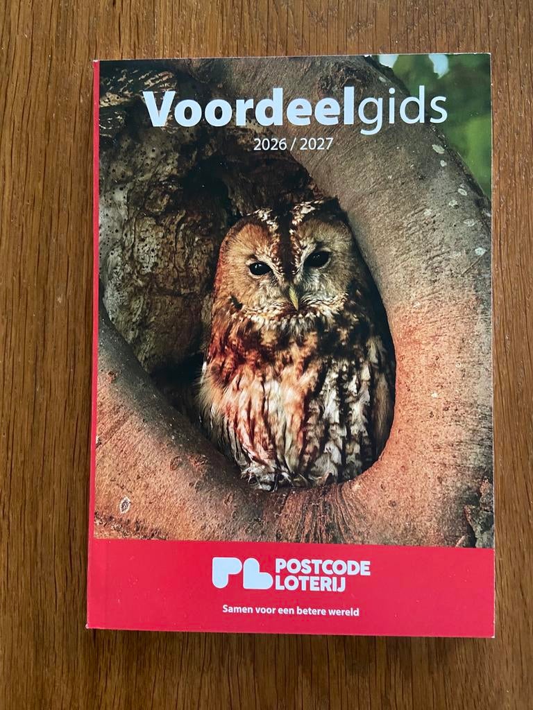 Voordeelgids 2026 / 2027 Postcode Loterij gratis, Eén persoon, Kortingsbon