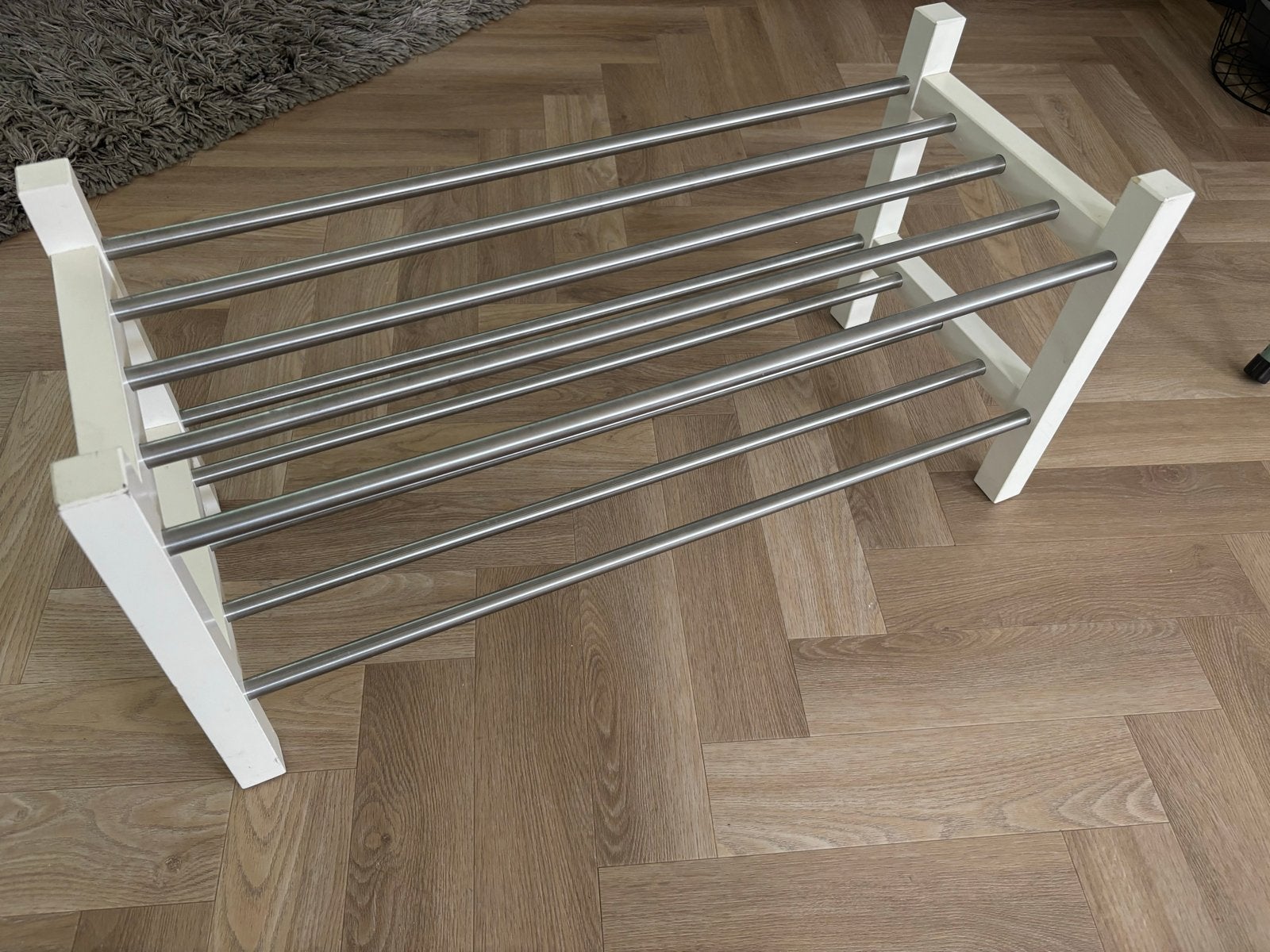 IKEA Tjusig schoenenrek wit, Ophalen, Gebruikt