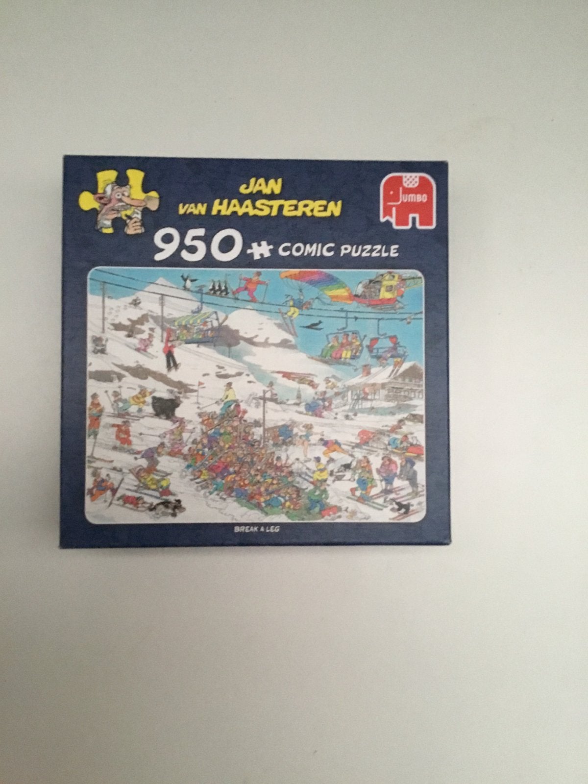 Jan van Haasteren 950 stukjes - Break a Leg, Ophalen of Verzenden, 500 t/m 1500 stukjes, Zo goed als nieuw, Legpuzzel