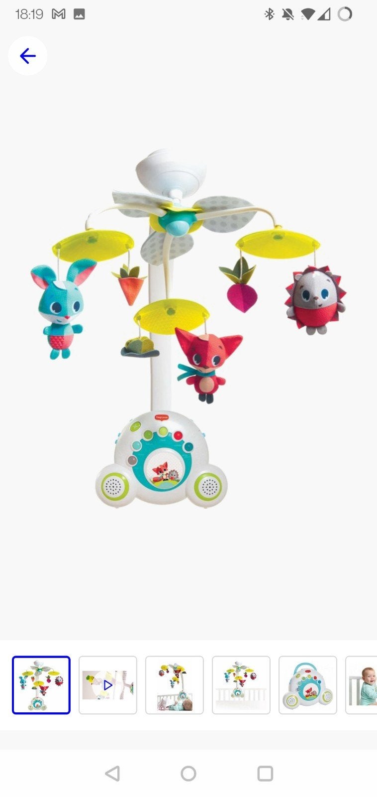 Tiny Love Muziekmobiel, Ophalen, Zo goed als nieuw, Mobiel, Met geluid