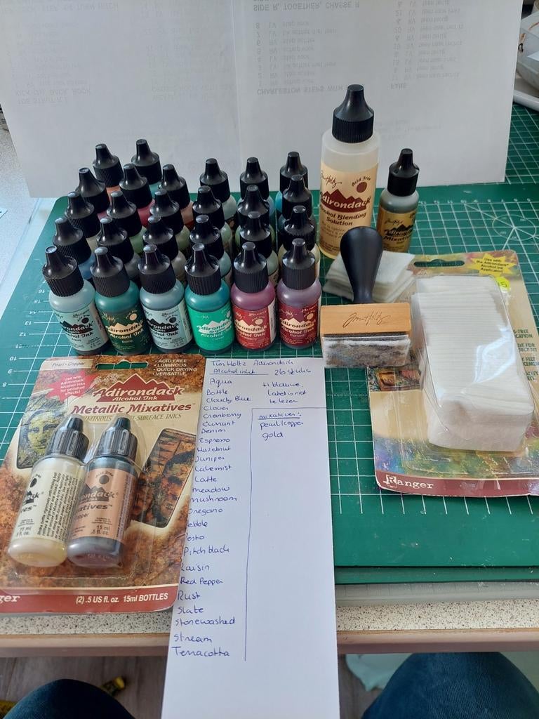 Complete set Tim Holtz Adirondack alcohol inkt, Ophalen
